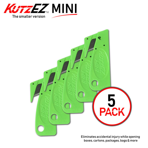 Kutzez Box Cutter Safety Knife | 5 Pack |, Purple